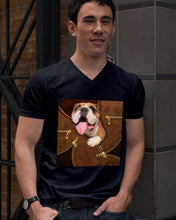 Load image into Gallery viewer, Bulldog In Cool Tote Bag Gift For Dog Lovers Guys V-Neck
