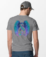 Load image into Gallery viewer, You Matter Ribbon Awareness With Angel Wings Guys Tee
