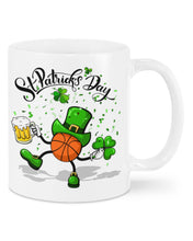 Load image into Gallery viewer, Basketball Saint Patrick's Day Gift For Basketball Lovers Mug
