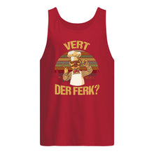 Load image into Gallery viewer, Vert Der Ferk Retro Vintage Gift For Cook Lovers Unisex Tank Top
