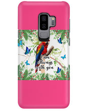Load image into Gallery viewer, Scarlet Macaw With Butterflies I Am Always With You Gift For Lover Phone case
