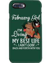Load image into Gallery viewer, Betty Boop February Girl Living My Best Life Birthday Meaningful Gift Phone case
