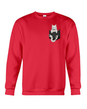 Load image into Gallery viewer, Cat In Your Front Pocket Great Gift For Cat Lovers Sweatshirt
