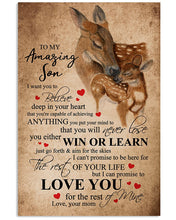 Load image into Gallery viewer, You Will Never Lose Meaningful Gift For Amazing Son Vertical Poster
