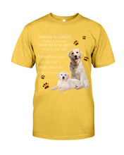Load image into Gallery viewer, Golden Retriever Someone To Trust And To Love Till The End Gift For Dog Lovers Guys Tee
