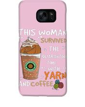 Load image into Gallery viewer, The Quarantine Time With Yarn And Coffee Gift For Women Phone case
