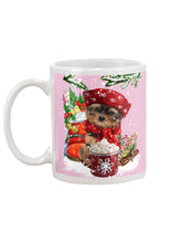 Load image into Gallery viewer, Yorkshire Terrier Loves Drinking Hot Latte Gift For Dog Lovers Mug
