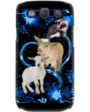 Load image into Gallery viewer, Lovely Phone Case Twinkling Blue Heart Gift For Goat Lovers Phone case
