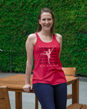 Load image into Gallery viewer, Ballet Words Pink Pattern Gift For Ballet Dancer Ladies Flowy Tank

