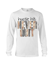 Load image into Gallery viewer, Baseball Hustle Hit Never Quit Gift For Lovers Unisex Long Sleeve
