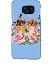 Load image into Gallery viewer, Pekingese With Peonies Gift For Dog Lovers Phone case
