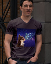 Load image into Gallery viewer, Chihuahua Blue Butterflies Sky Gift For Dog Lovers Guys V-Neck
