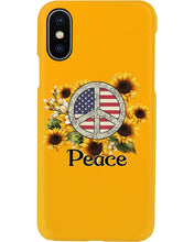 Load image into Gallery viewer, Peace Sign Sunflower Birthday Gift For Girls Phone case
