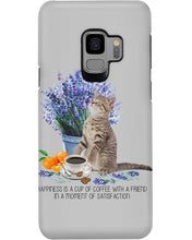 Load image into Gallery viewer, Cat With Coffee Is The Satisfaction Gift For Cat Lovers Phone case
