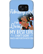 Load image into Gallery viewer, Betty Boop February Girl Living My Best Life Birthday Meaningful Gift Phone case
