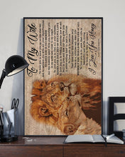 Load image into Gallery viewer, Gift For Honey  Custom Design Thank You For Always Being By My Side Vertical Poster
