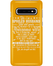 Load image into Gallery viewer, Shes Stubborn Messy And A Brat At Times Black Gift For Husband Phone case

