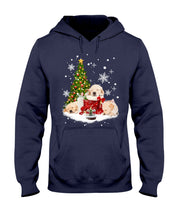 Load image into Gallery viewer, Funny Golden Retrievers Sleep In Red Boots Gift For Dog Lovers Hoodie
