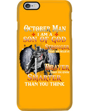 Load image into Gallery viewer, October Man Son Of God Birthday Meaningful Gift For Men Phone case
