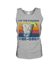 Load image into Gallery viewer, Lovely Phone Case Let The Evening Be-Gin Retro Vintage Unisex Tank Top

