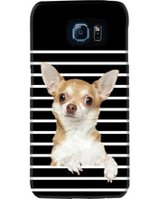 Load image into Gallery viewer, ln Chihuahua Horizontal Stripes Gift For Dog Lovers Phone case
