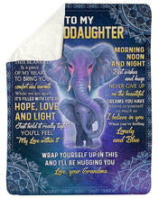 Load image into Gallery viewer, Gift For Granddaughter Hope Love And Light Sherpa Blanket
