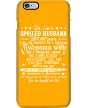 Load image into Gallery viewer, Shes Stubborn Messy And A Brat At Times Black Gift For Husband Phone case
