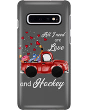 Load image into Gallery viewer, All I Need Are Love And Hockey Gift For Hockey Players Phone case
