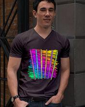 Load image into Gallery viewer, Six Flute Colorful Design Gift For Flute Lovers Guys V-Neck
