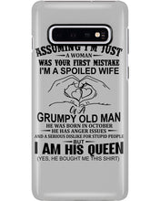 Load image into Gallery viewer, A Spoiled Wife Of An October Grumpy Old Man Birthday Meaningful Gift Phone case
