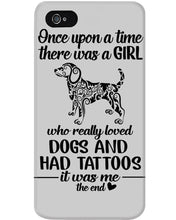 Load image into Gallery viewer, A Girl Who Really Loved Dogs and Had Tattoos Trending Phone case
