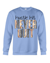 Load image into Gallery viewer, Baseball Hustle Hit Never Quit Gift For Lovers Sweatshirt
