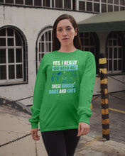 Load image into Gallery viewer, I Do Need All These Horses Dogs And Cats Unisex Long Sleeve
