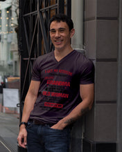 Load image into Gallery viewer, I Get My Attitude From My Freakin' Awesome Grandma Who Was Born In April Guys V-Neck

