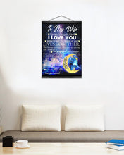 Load image into Gallery viewer, Galaxy Husband Gift For Wife Love You To The Moon And Back Matte Canvas
