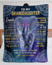 Load image into Gallery viewer, Gift For Granddaughter Hope Love And Light Sherpa Blanket
