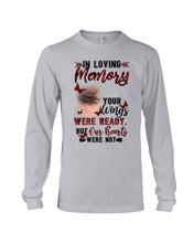 Load image into Gallery viewer, Gift For Angel Dad Red Butterflies Your Wings Were Ready Unisex Long Sleeve
