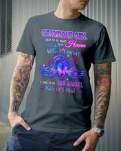 Load image into Gallery viewer, Wings Gift For Angel Grandpa Half Of My Heart Is In Heaven Guys Tee
