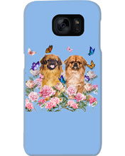 Load image into Gallery viewer, Pekingese With Peonies Gift For Dog Lovers Phone case
