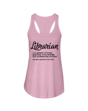 Load image into Gallery viewer, Librarian Keeper Of Books Guardian Of Knowledge Custom Gift For Librarian Ladies Flowy Tank
