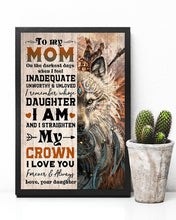 Load image into Gallery viewer, Gift For Mama When I Feel Inadequate Unworthy Unloved   Custom Design Vertical Poster
