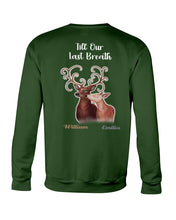 Load image into Gallery viewer, Custom Name Deers Gift For Boyfriend Till Our Last Breath Sweatshirt

