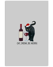 Load image into Gallery viewer, Cat Drink And Be Merry Meaningful Gift For Women Vertical Poster
