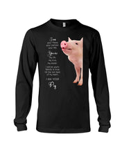 Load image into Gallery viewer, Pig I'm Your Friend Gift For Pig Lovers Unisex Long Sleeve
