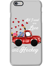 Load image into Gallery viewer, All I Need Are Love And Hockey Gift For Hockey Players Phone case
