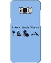 Load image into Gallery viewer, Simple Woman Loves Wine Camping Shoes And Climbing Phone case
