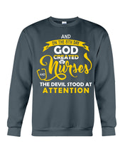 Load image into Gallery viewer, Coffee Cup And On The 8th Day God Created Nurses  Custom Gift For Nurse Sweatshirt
