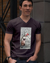 Load image into Gallery viewer, Siamese Cat Red Cardinals Those We Love Guys V-Neck
