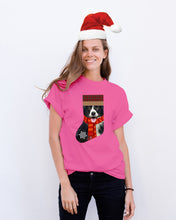 Load image into Gallery viewer, Santa Border Collie In Stock Gift For Dog Lovers Guys Tee

