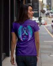 Load image into Gallery viewer, You Matter Ribbon Awareness With Angel Wings Ladies Tee
